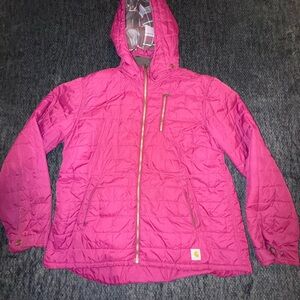 Woman’s Carhartt Hooded Jacket see description XL